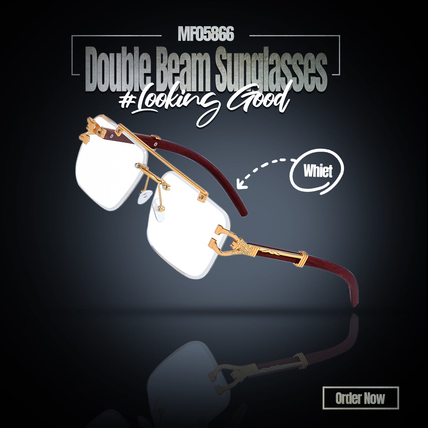 MF05866 Double beam sunglasses