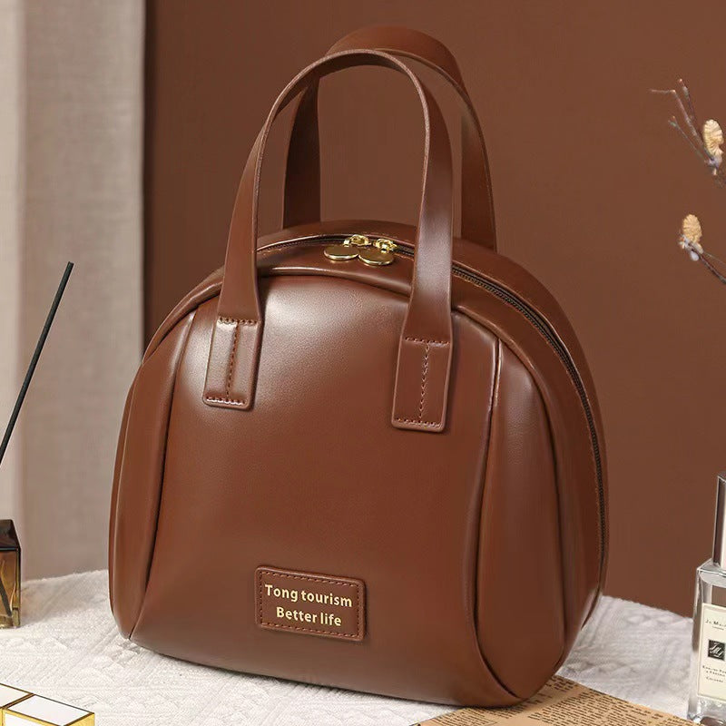 MB05884 Leather Makeup Storage Bag