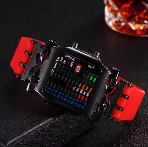 MW05628 Binary LED Digital Smart Watch