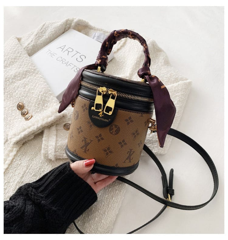 MB06171 Silk Scarf Bucket Bag